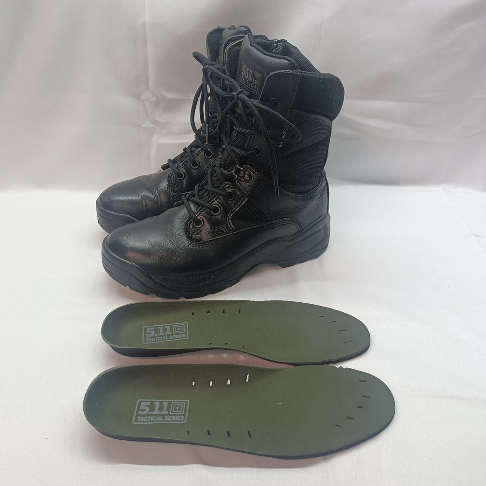 5.11 Tactical ATAC 8 Storm Womens Waterproof Side Zip Boots Black 12217 Size 6